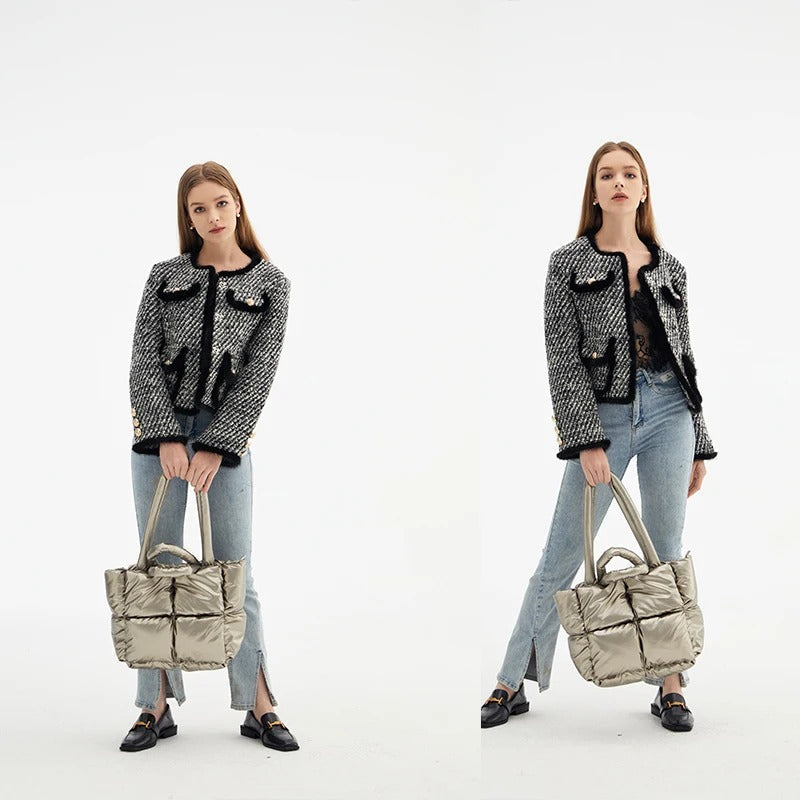 Puffer Schultertasche