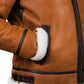 Manteau d'hiver en cuir