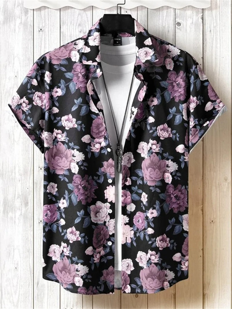 Cripes - La chemise hawaïenne imprimé floral 3D