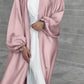 Robe abaya cripes avec ceinture - Eva