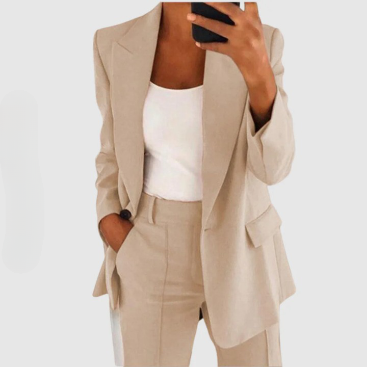 Crêpes | Ensemble blazer chic de style sophistiqué