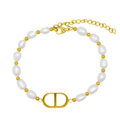 Pearl Bracelet plaqué or 18 carats