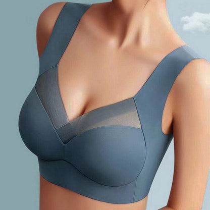 Cripes - Soutien-gorge souple en soie ergonomique sans couture pour femme