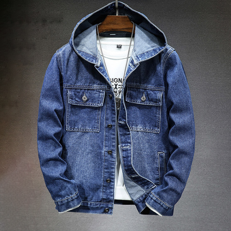 Veste en denim avec capuche