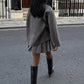 Veste oversized tendance avec boutons