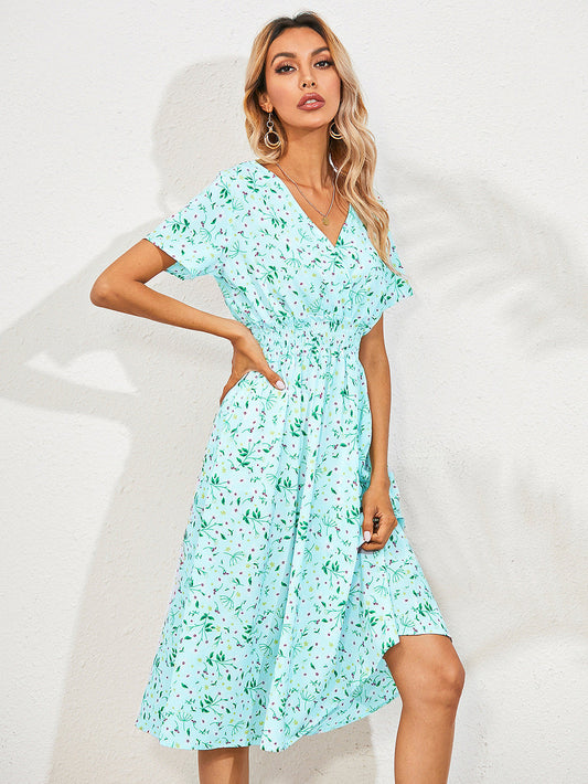 Robe d'été élégante à imprimé floral