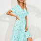 Crêpes | Robe d'été élégante à imprimé floral