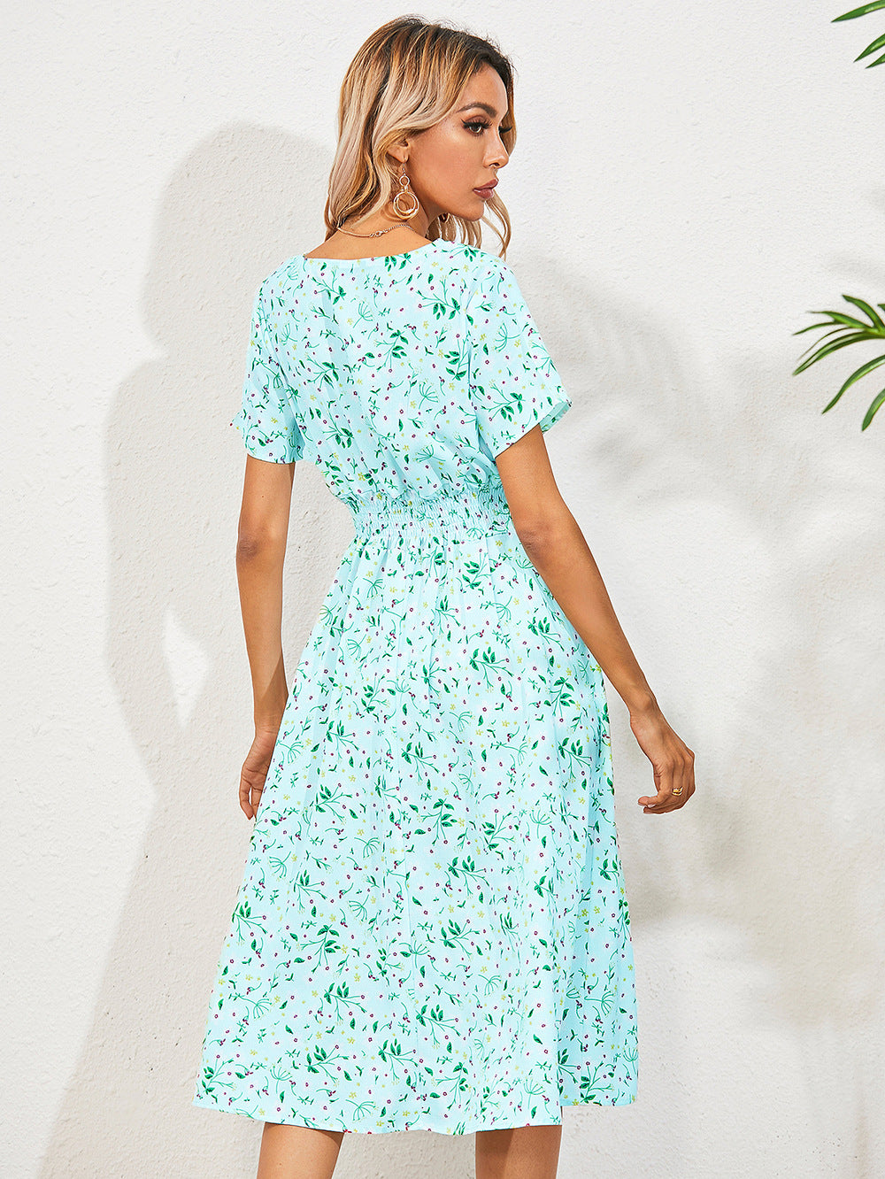 Robe d'été élégante à imprimé floral