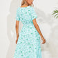 Crêpes | Robe d'été élégante à imprimé floral