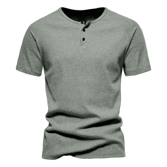 T-shirt Henley ajusté