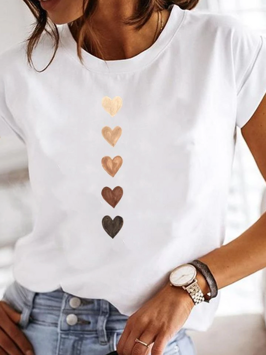 Cripes Rosalinda - T-shirt élégant avec motif coeur