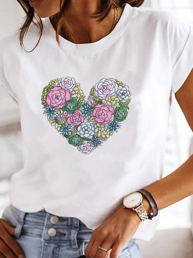 Cripes Rosalinda - T-shirt élégant avec motif coeur