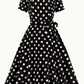 Robe polka élégante et vintage pour le printemps/été