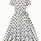 Robe polka élégante et vintage pour le printemps/été