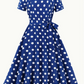 Robe polka élégante et vintage pour le printemps/été