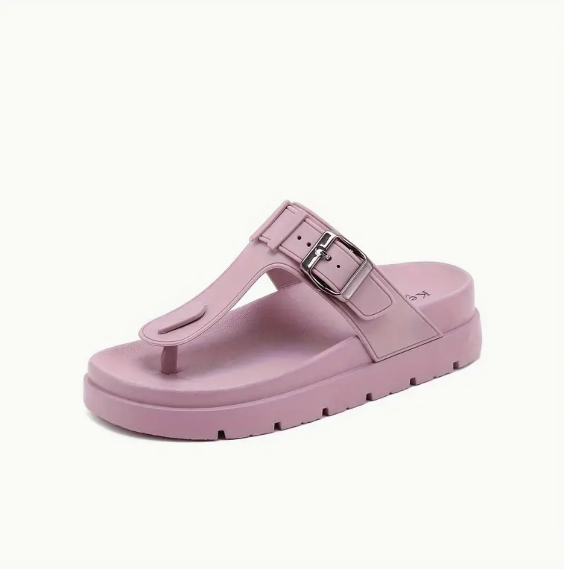 Les tongs confortables de couleur unie