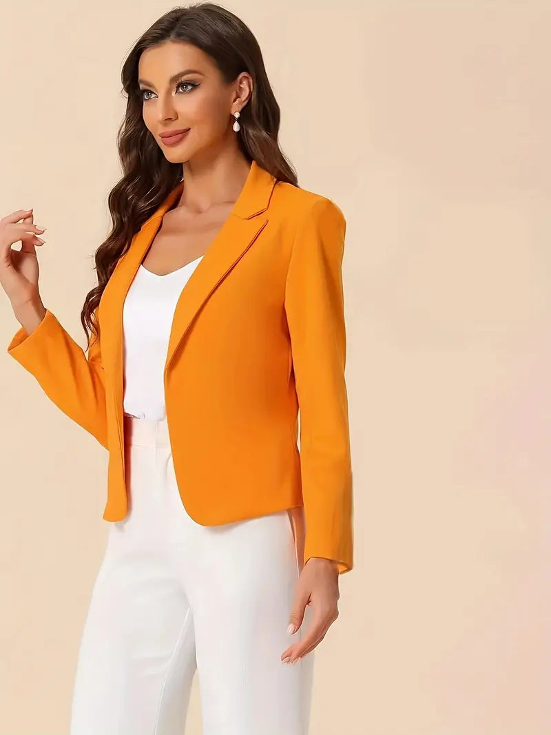 Blazer Cripes sans poches orange | Claire