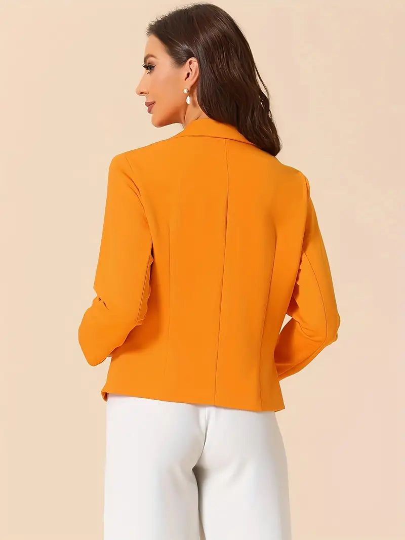 Blazer Cripes sans poches orange | Claire