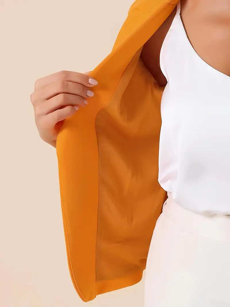 Blazer Cripes sans poches orange | Claire