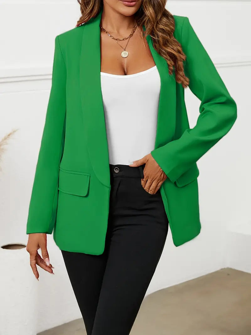 Blazer cripes avec poches et col continu | Alette