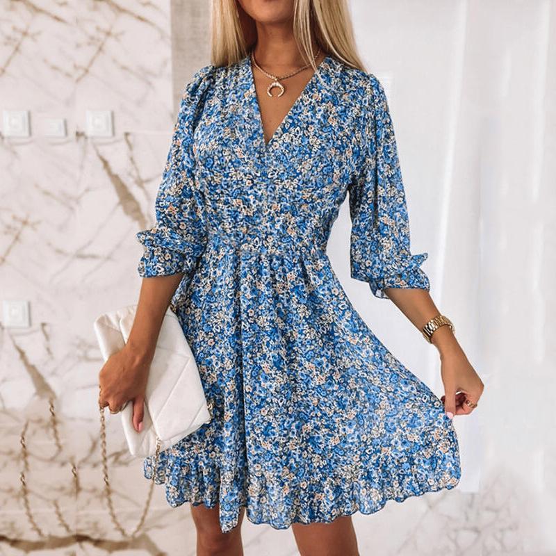 Crêpes Laurent™ | Robe de printemps élégante pour dames