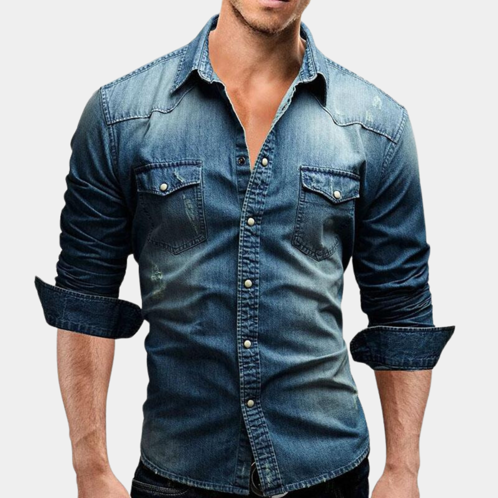 Chemise élégante à manches longues pour hommes