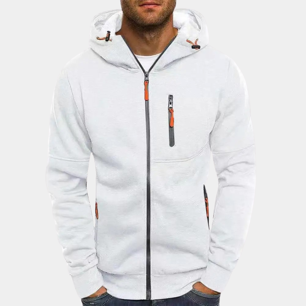 Sweat à capuche zippé pour hommes