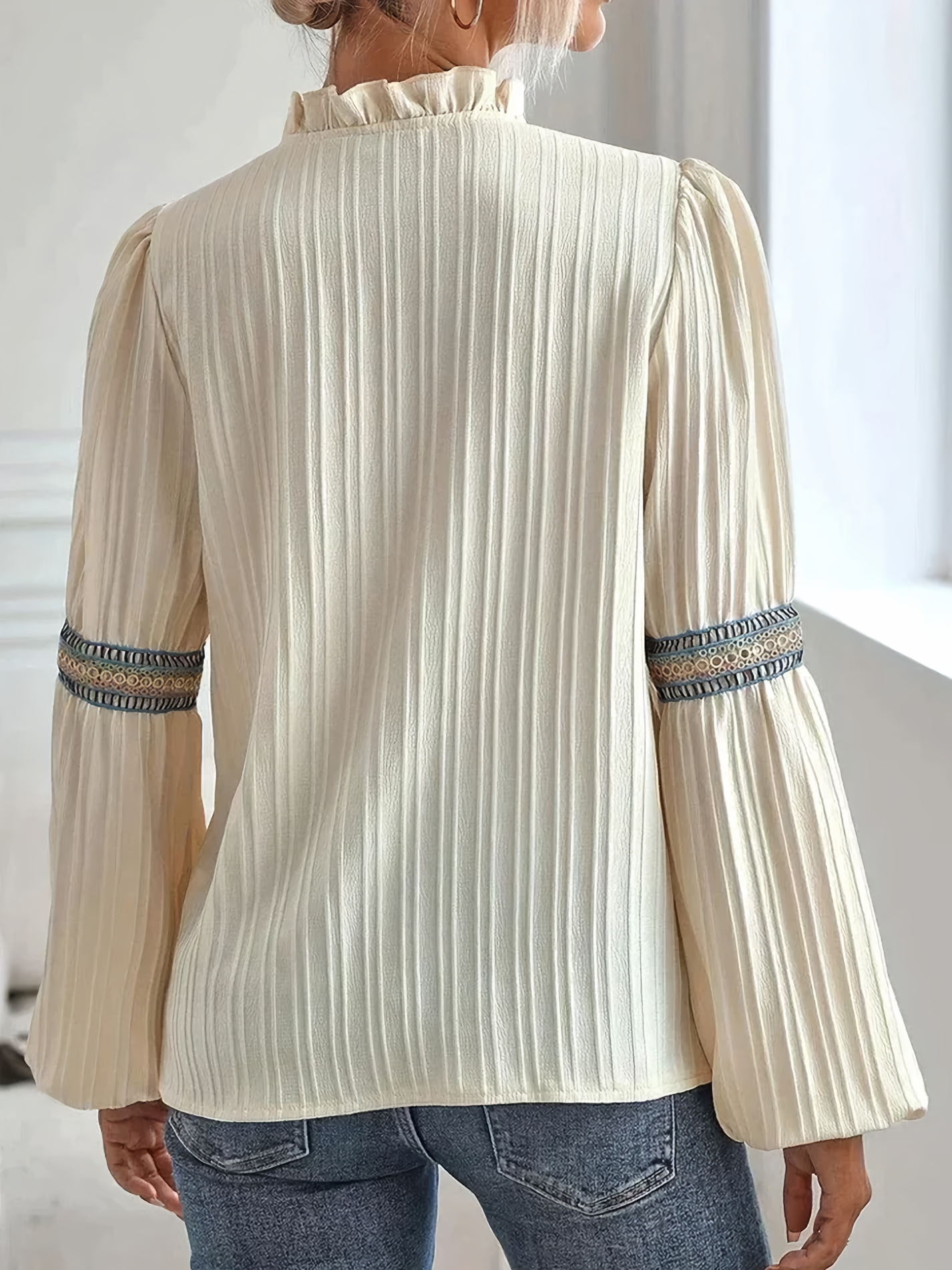 Crêpes | BLOUSE PLISSÉE ÉLÉGANTE