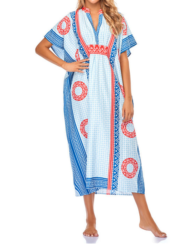 de plage style bohème à séchage rapide pour femmes tunique sexy caftan