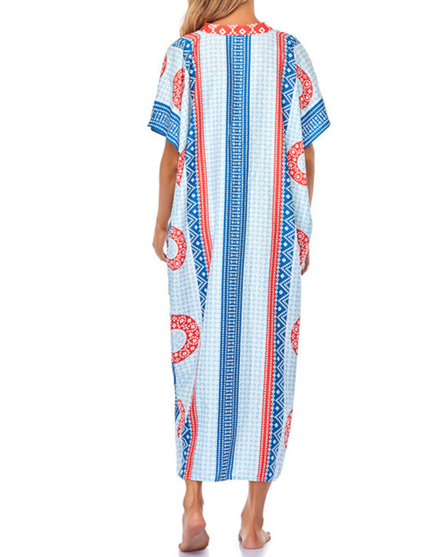 de plage style bohème à séchage rapide pour femmes tunique sexy caftan