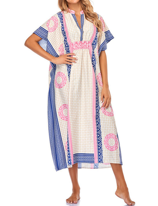 de plage style bohème à séchage rapide pour femmes tunique sexy caftan