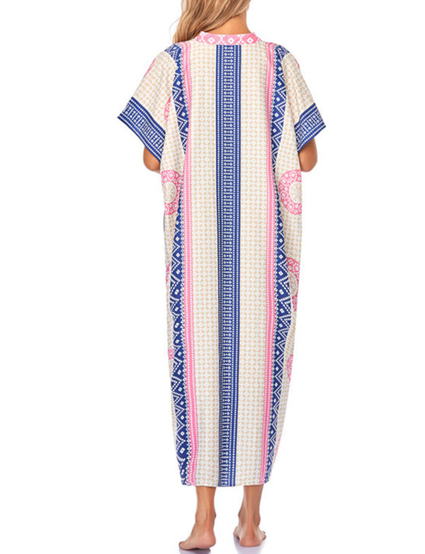 de plage style bohème à séchage rapide pour femmes tunique sexy caftan