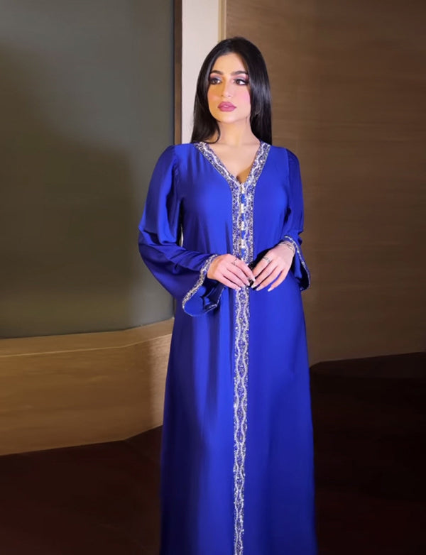 abaya pour femmes avec diamants à la mode