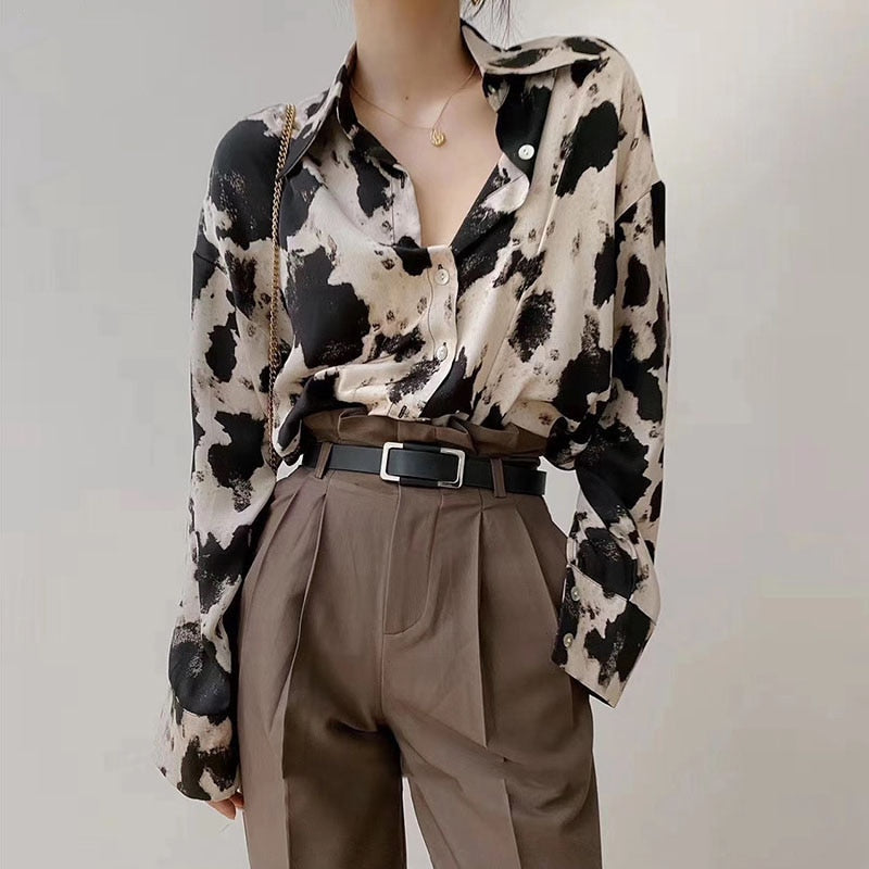 Blouse imprimée pour femme