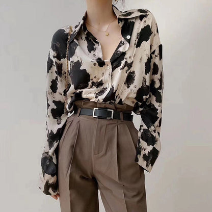 Blouse imprimée pour femme