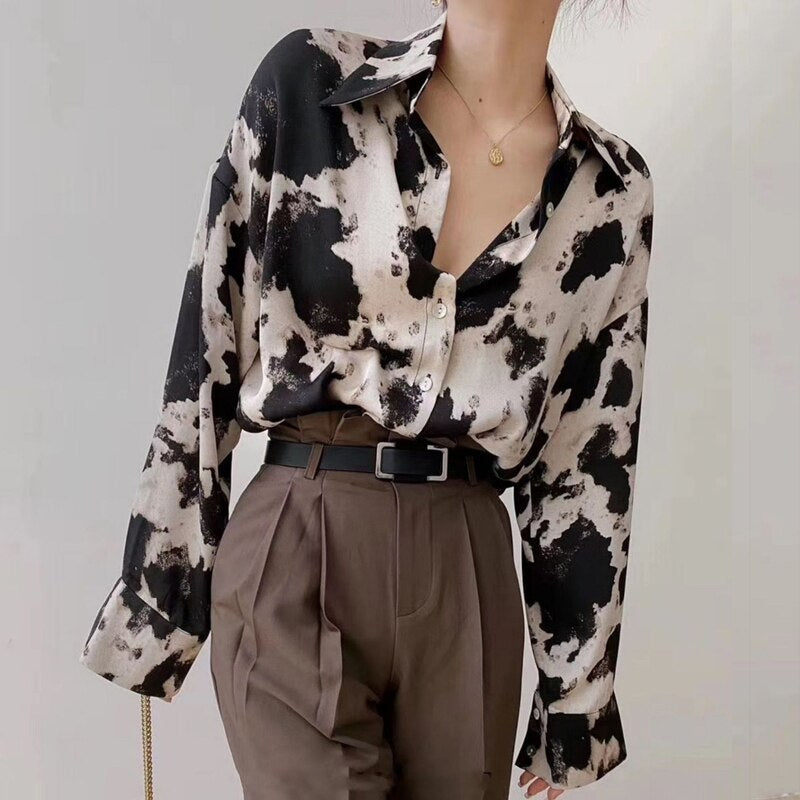 Blouse imprimée pour femme