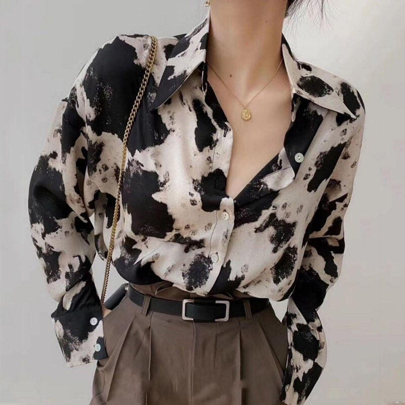 Blouse imprimée pour femme