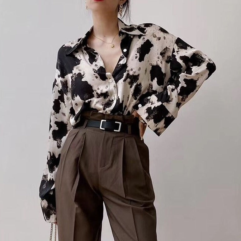 Blouse imprimée pour femme