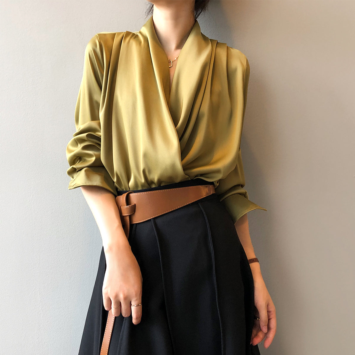 Blouse en Satin