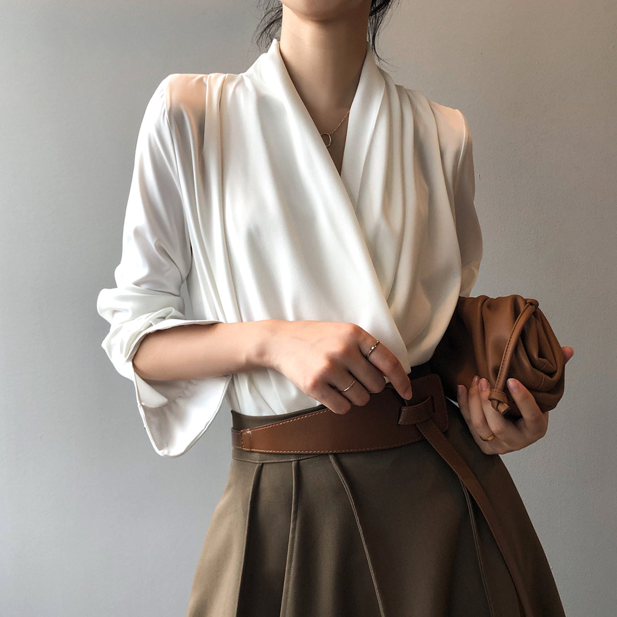 Blouse en Satin