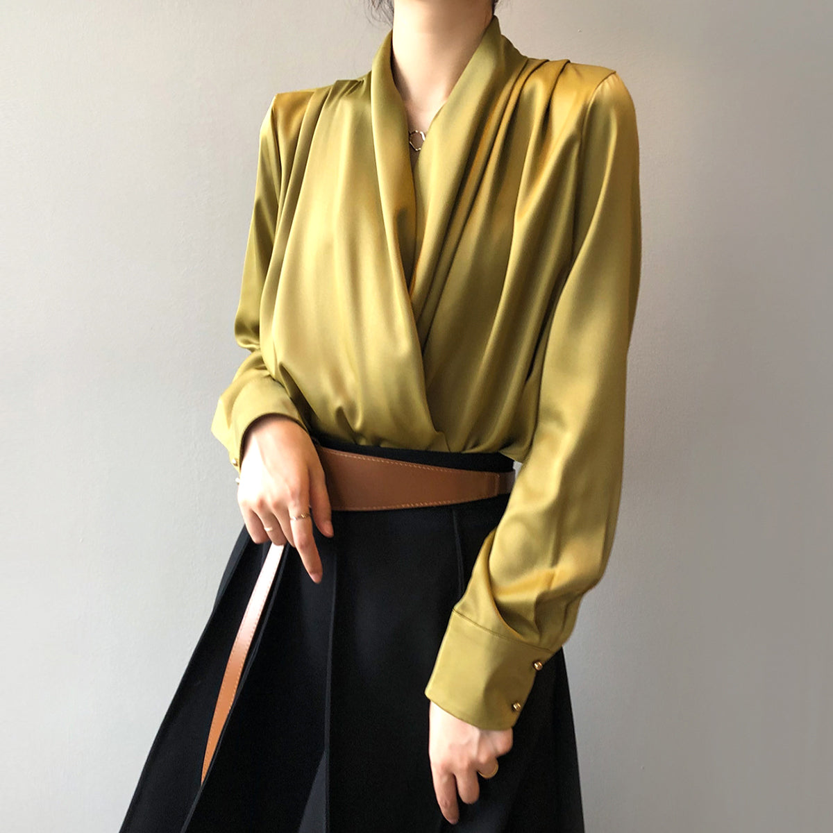 Blouse en Satin