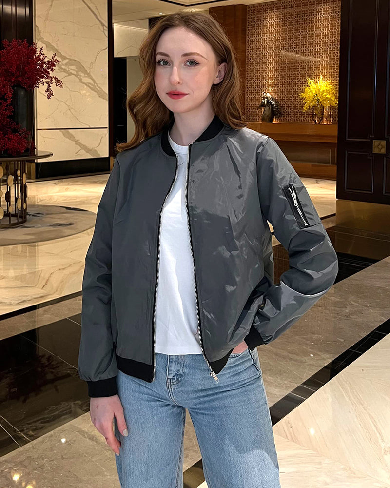 Blouson aviateur classique élégant avec poches - Parfait pour toutes les occasions