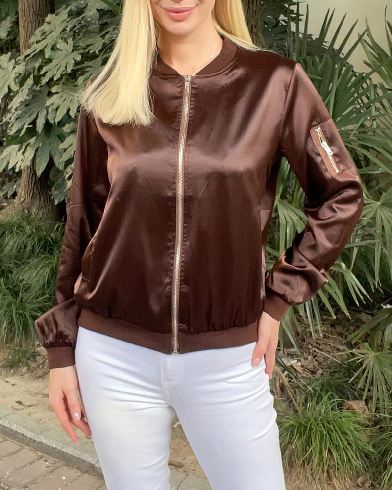 Blouson aviateur classique élégant avec poches - Parfait pour toutes les occasions