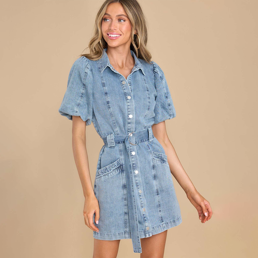 Robe en denim confortable