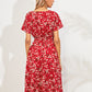 Crêpes | Robe d'été élégante à imprimé floral