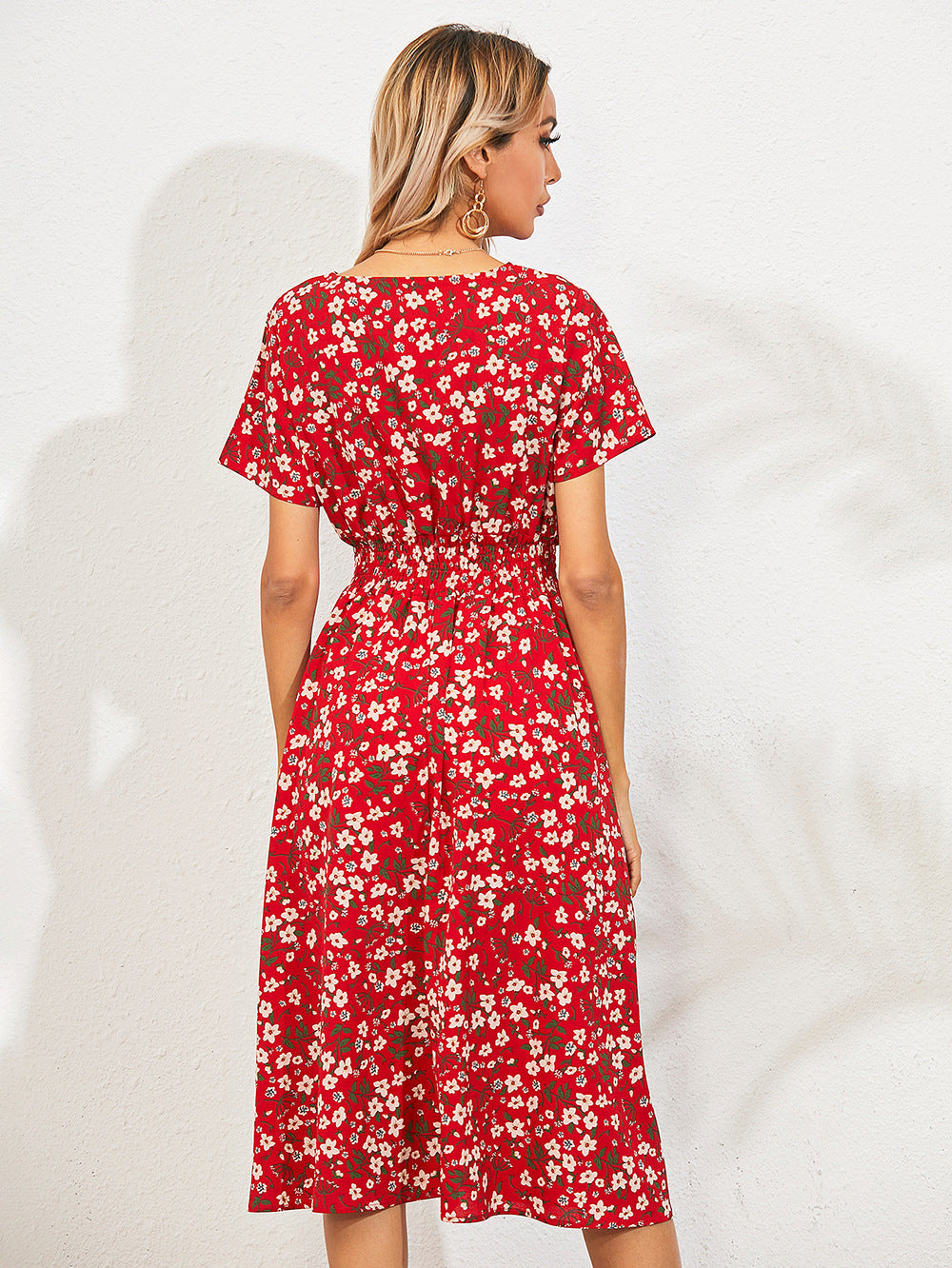 Robe d'été élégante à imprimé floral