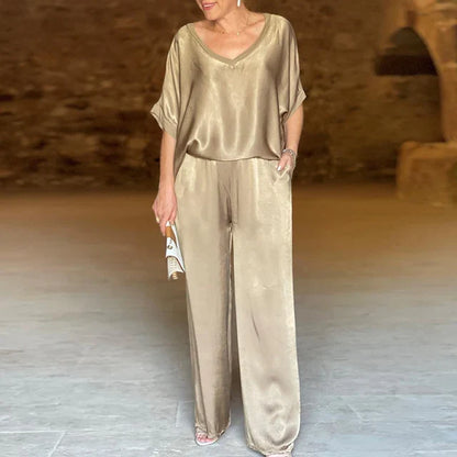 Sinara™ | Ensemble de luxe en satin pour dames