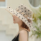 Dot Chiffon Seau Chapeau