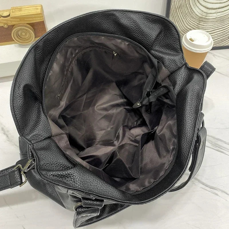 Leder Hobo Schultertasche für Frauen