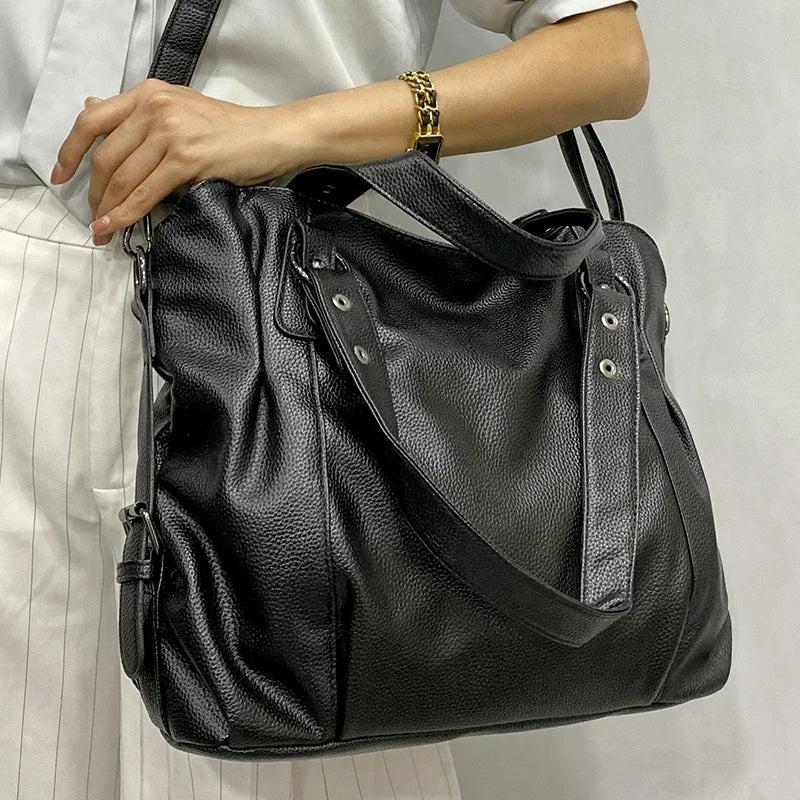 Leder Hobo Schultertasche für Frauen